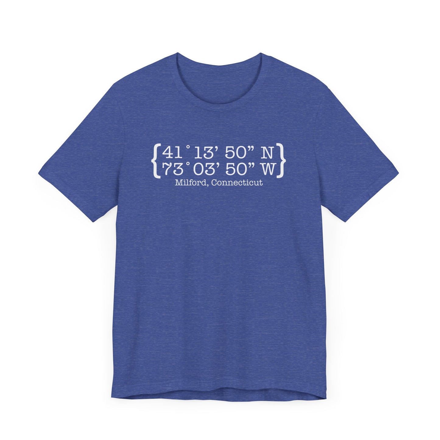 Milford Coordinates // Milford CT unisex t shirt // finding connecticut