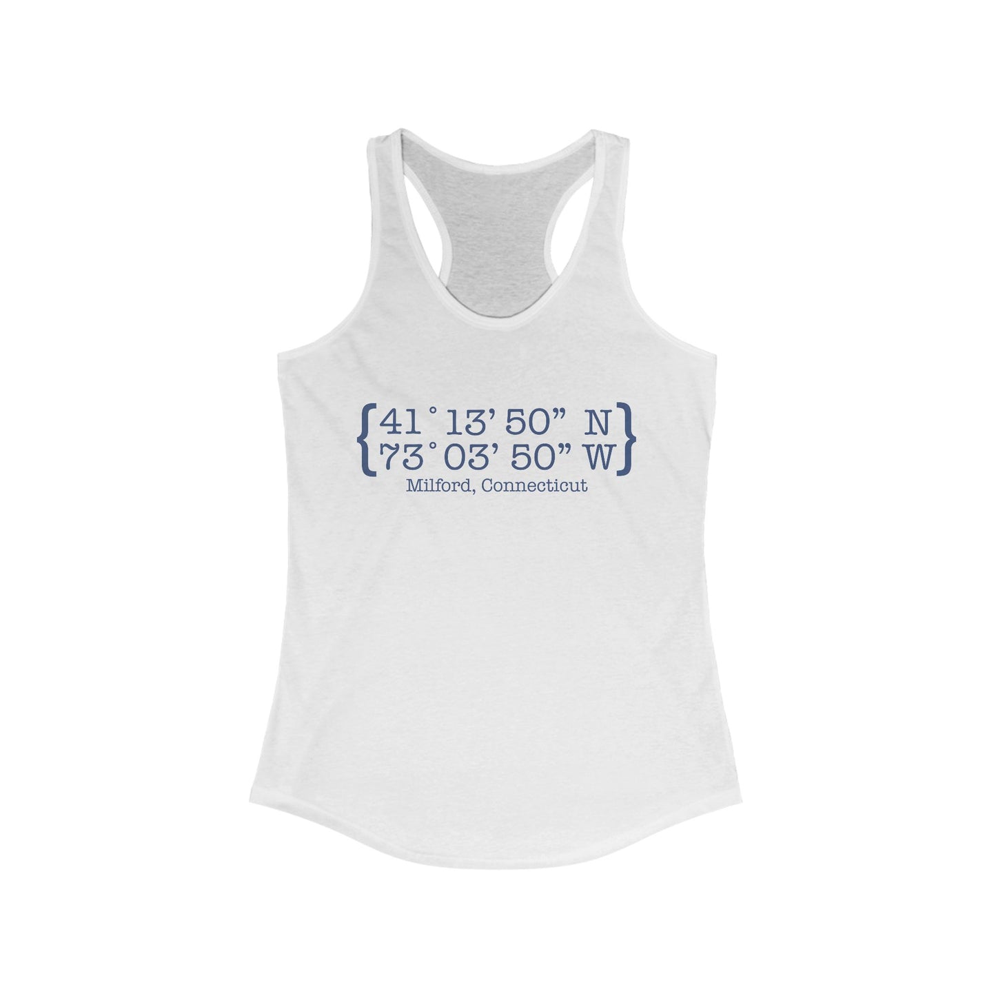 Milford Coordinates // Milford Connecticut tank top shirt // finding connecticut