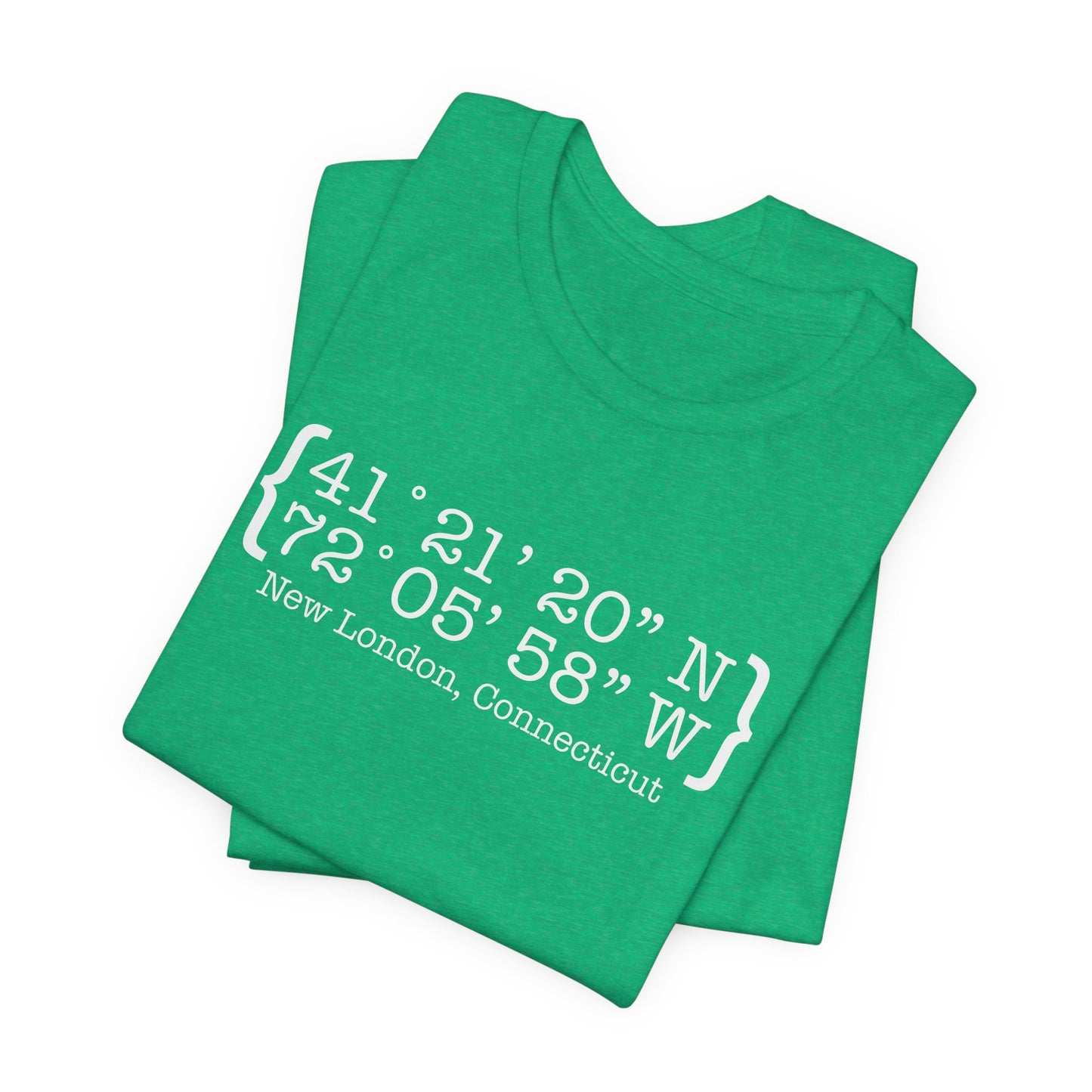 New London Coordinates // New London CT t shirts / finding Connecticut