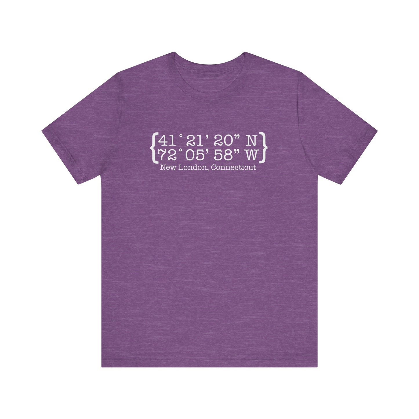 New London Coordinates // New London CT t shirts / finding Connecticut