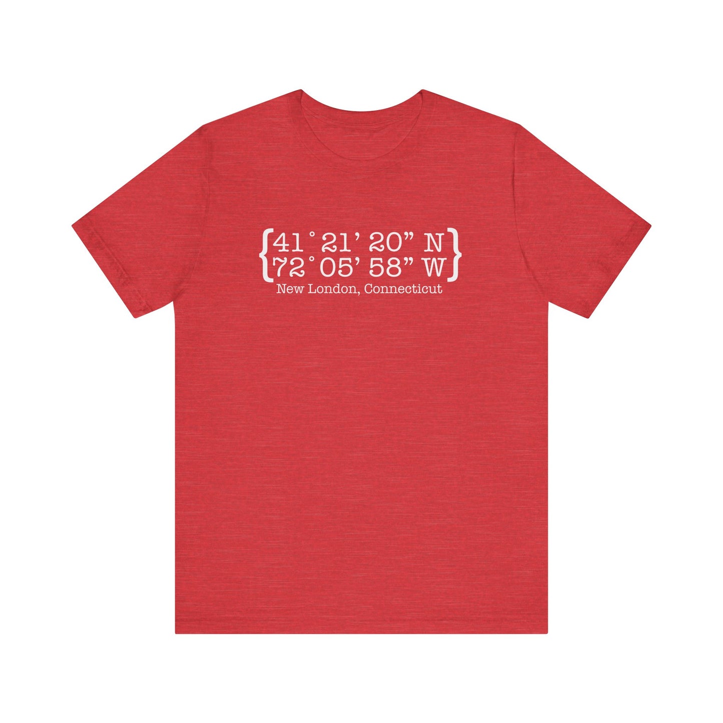 New London Coordinates // New London CT t shirts / finding Connecticut