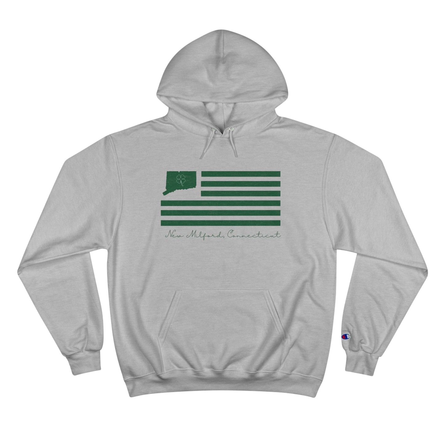 New Milford Connecticut St. Patrick's Day Flag // New mIlford Connecticut Champion hoodie sweatshirt // finding connecticut