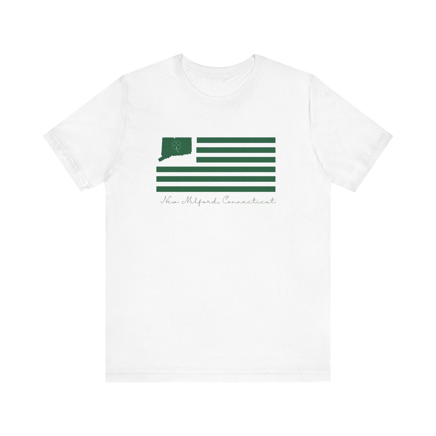 New Milford Connecticut St. Patrick's Day Flag // New mIlford Connecticut t shirt // finding connecticut