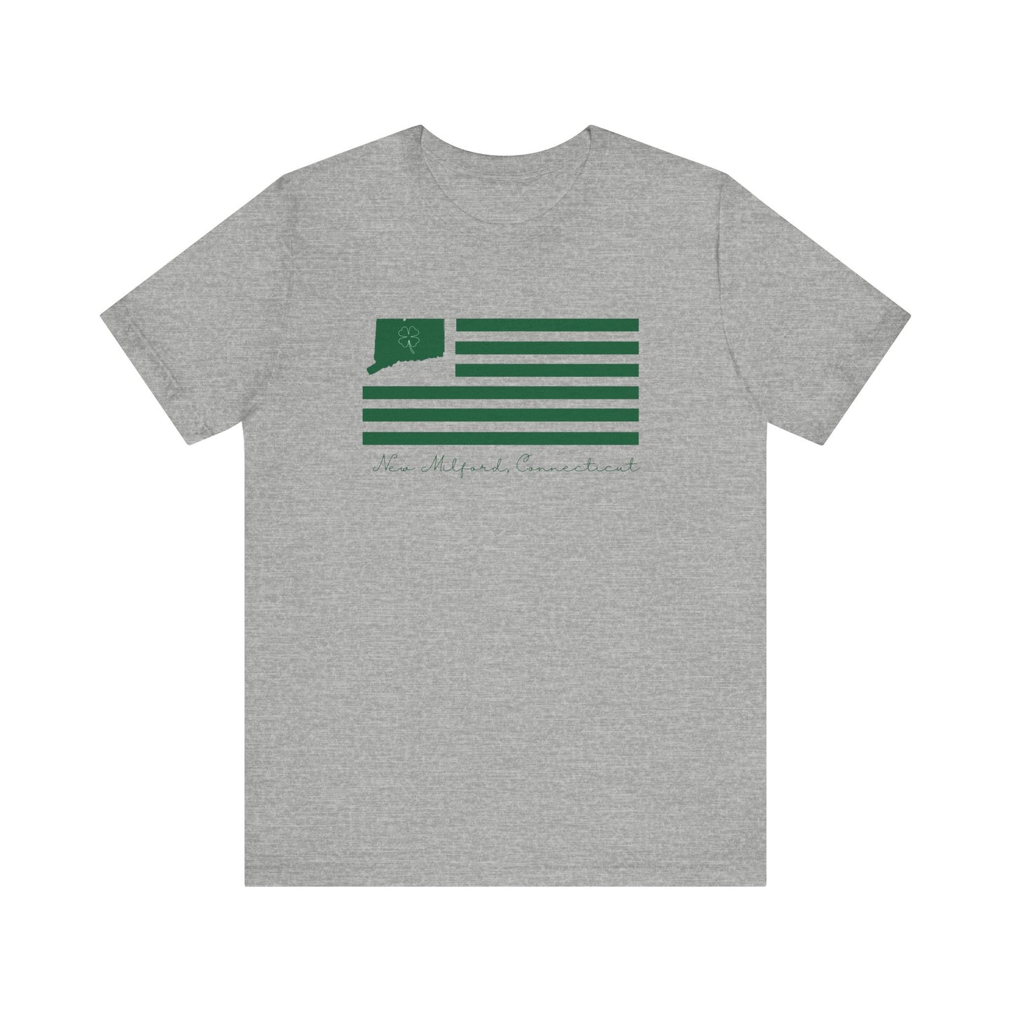 New Milford Connecticut St. Patrick's Day Flag // New mIlford Connecticut t shirt // finding connecticut