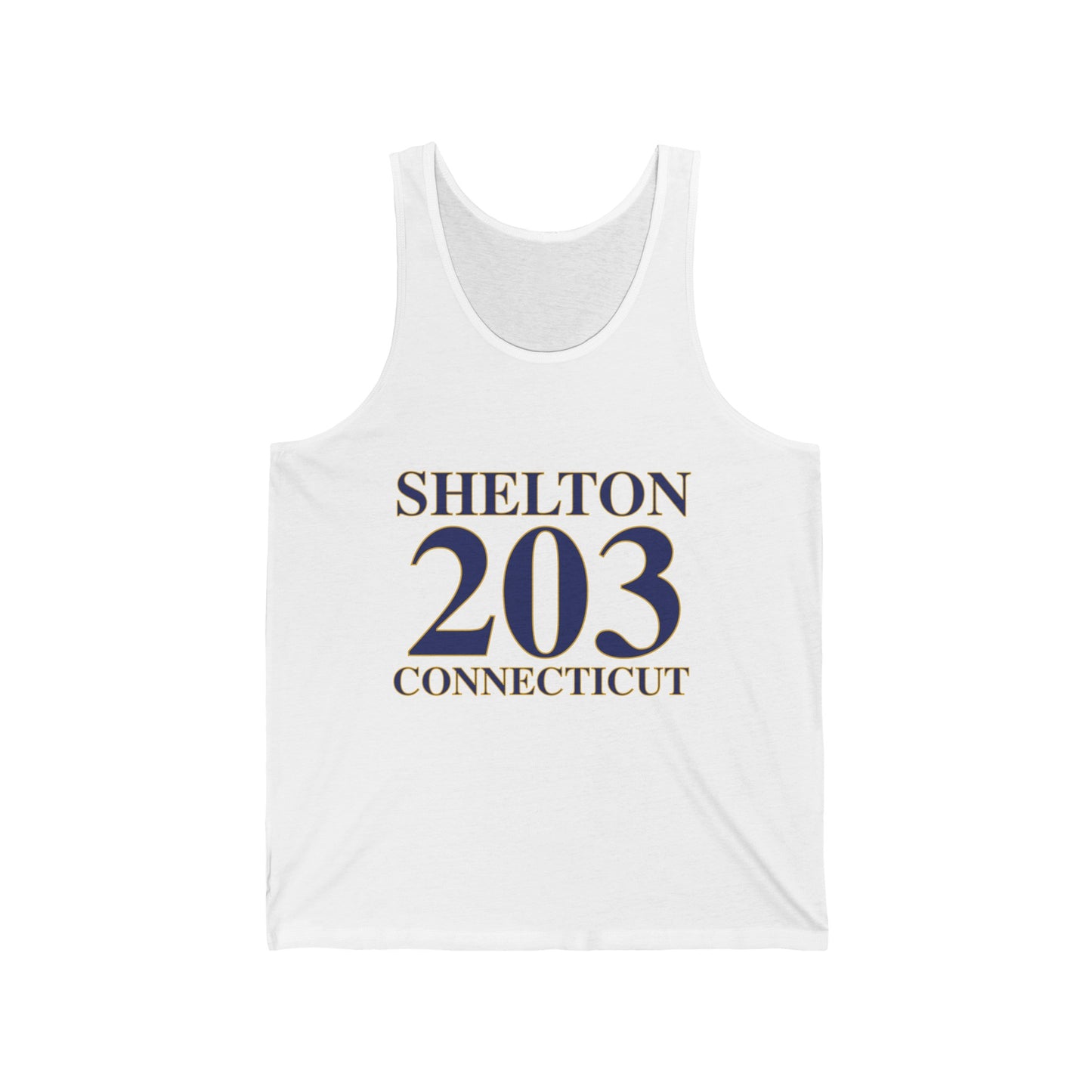 Shelton 203 Connecticut // shelton connecticut unisex tank top shirts // finding connecticut