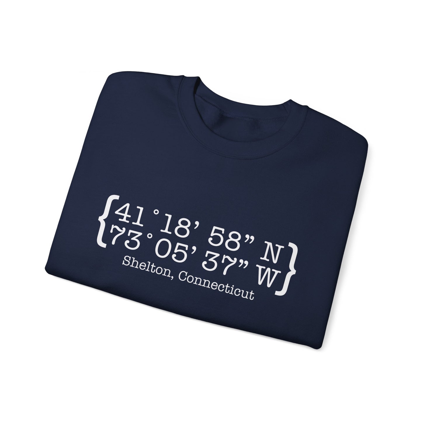 Shelton Coordinates // shelton ct unisex sweatshirt // finding connecticut