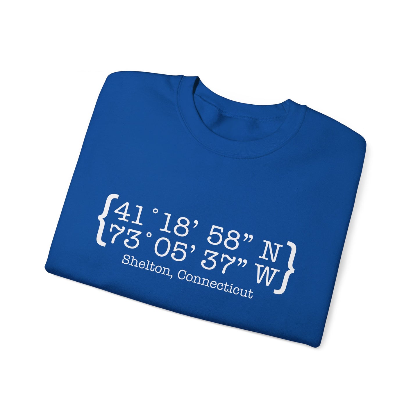 Shelton Coordinates // shelton ct unisex sweatshirt // finding connecticut