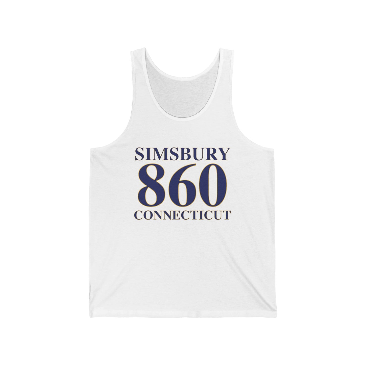 Simsbury 860 Connecticut // simsbury connnecticut unisex tank top shirt // finding connecticut