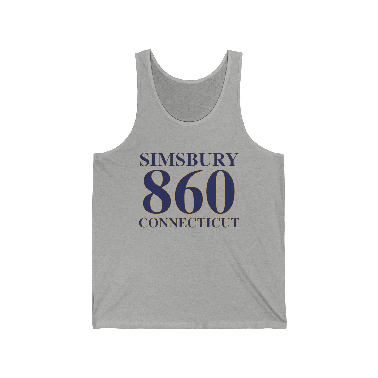 Simsbury 860 Connecticut // simsbury connnecticut unisex tank top shirt // finding connecticut