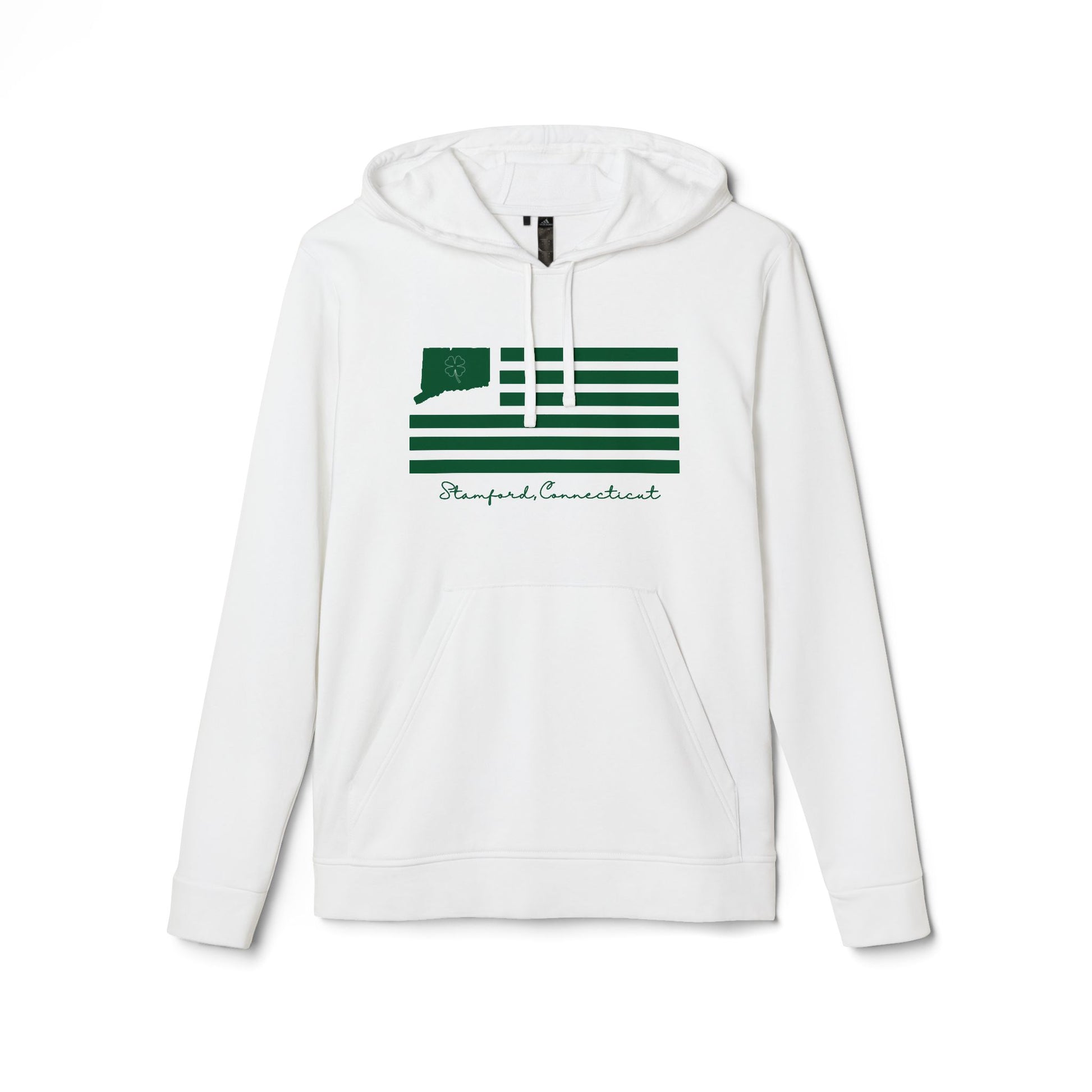 Stamford Connecticut St. Patrick's Day unisex adidas hooddie sweatshirt