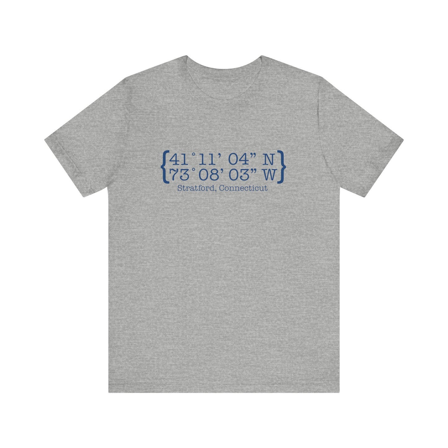 Stratford coordinates // Stratford connecticut unisex t shirt /// finding connecticut
