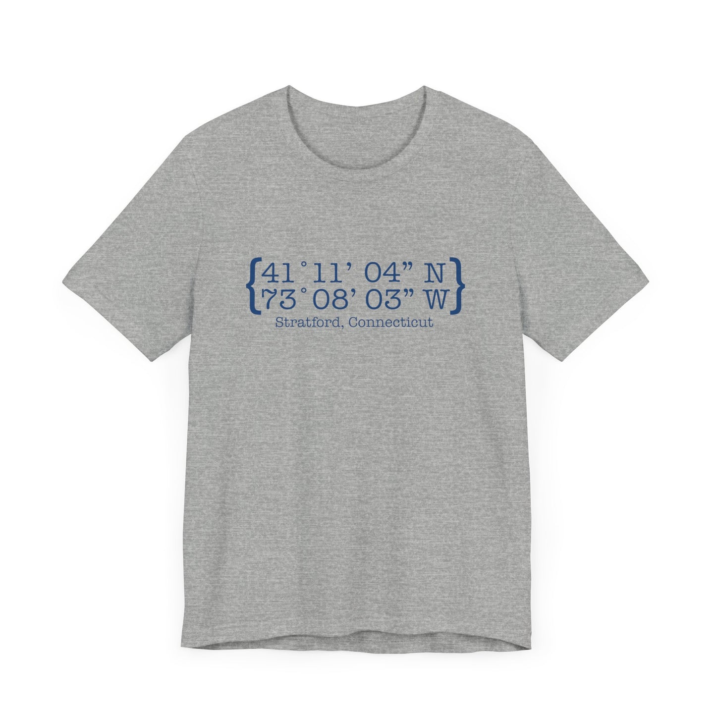 Stratford coordinates // Stratford connecticut unisex t shirt /// finding connecticut