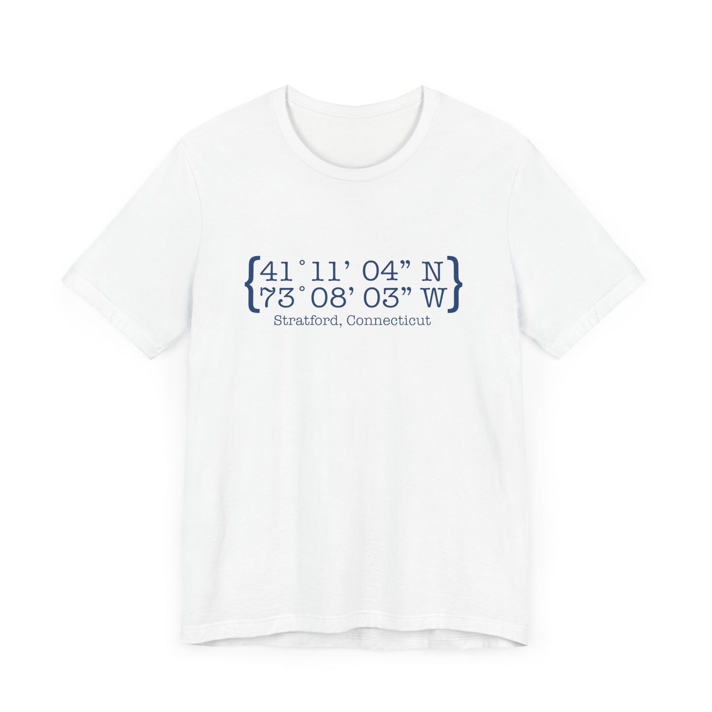 Stratford coordinates // Stratford connecticut unisex t shirt /// finding connecticut