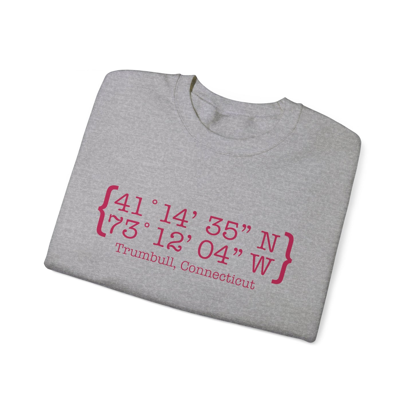 Trumbull Coordinates // Trumbull Connecticut sweatshirt /// finding connecticut