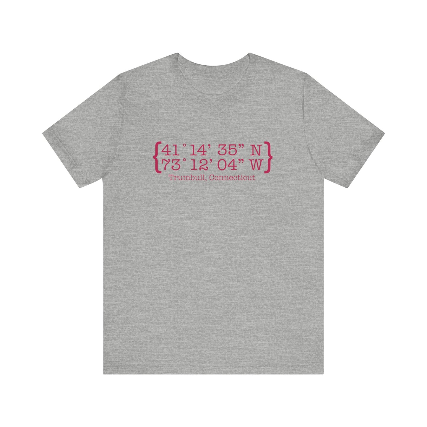 Trumbull Coordinates // Trumbull Connecticut t shirts /// finding connecticut