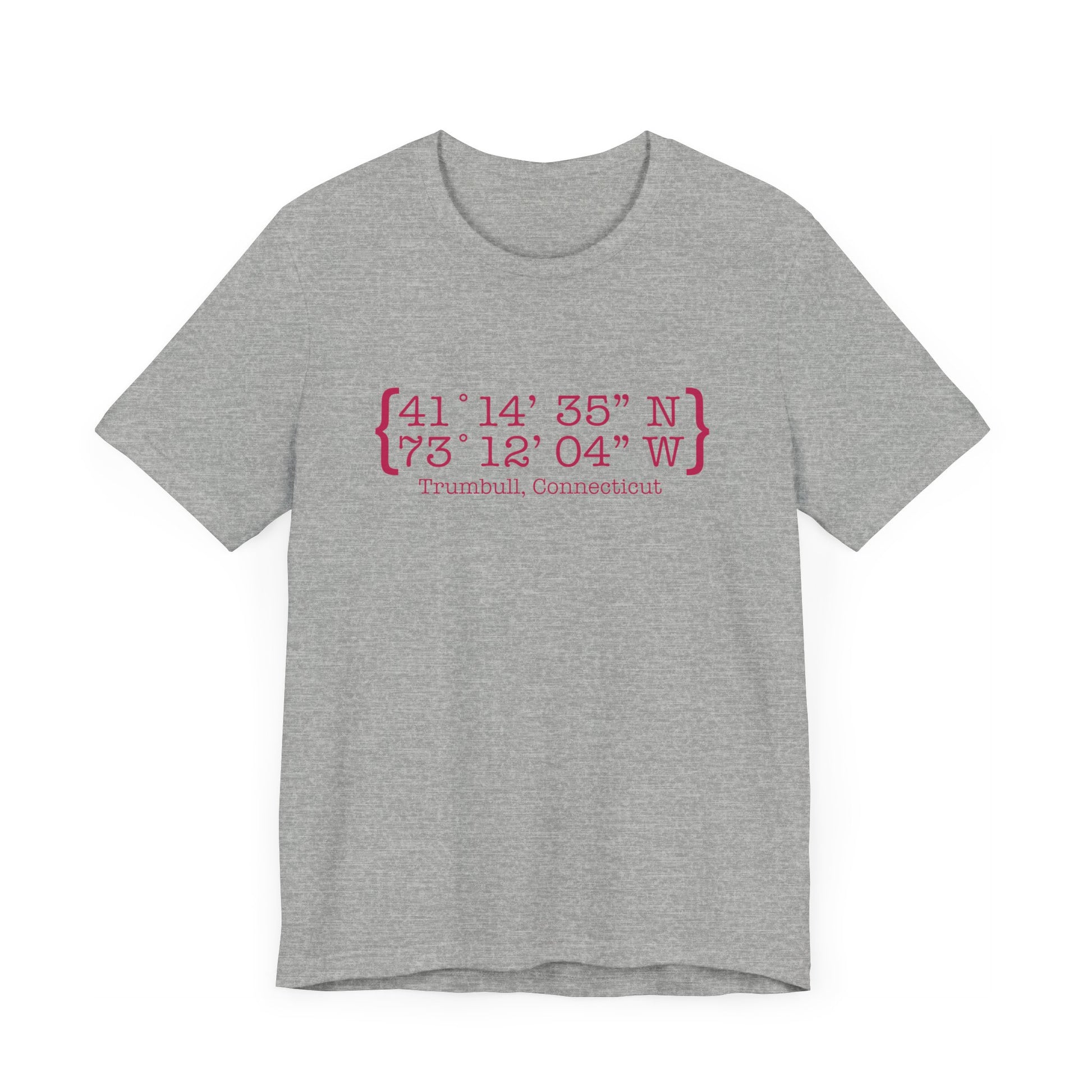 Trumbull Coordinates // Trumbull Connecticut t shirts /// finding connecticut