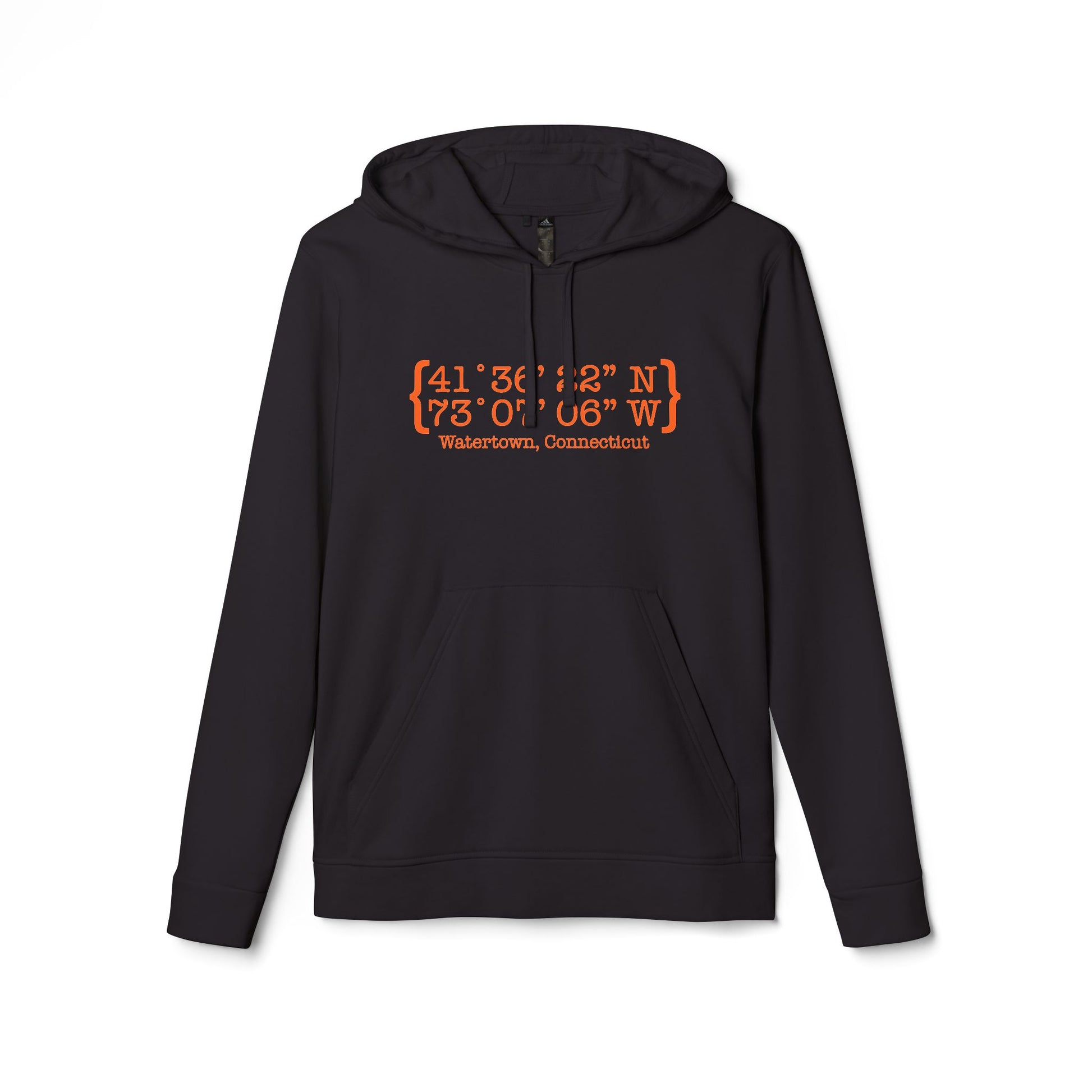 Watertown Coordinates // Watertown Connecticut unisex adidas hoodie sweatshirt    // finding connecticut