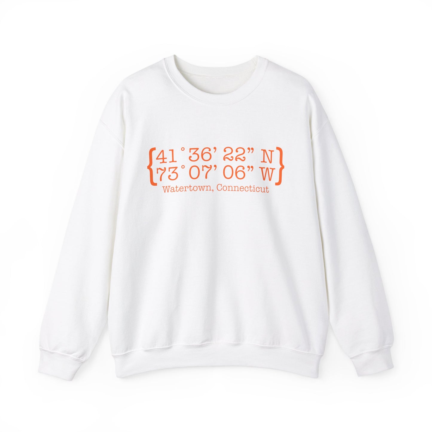 Watertown Coordinates // Watertown Connecticut unisex sweatshirts   // finding connecticut