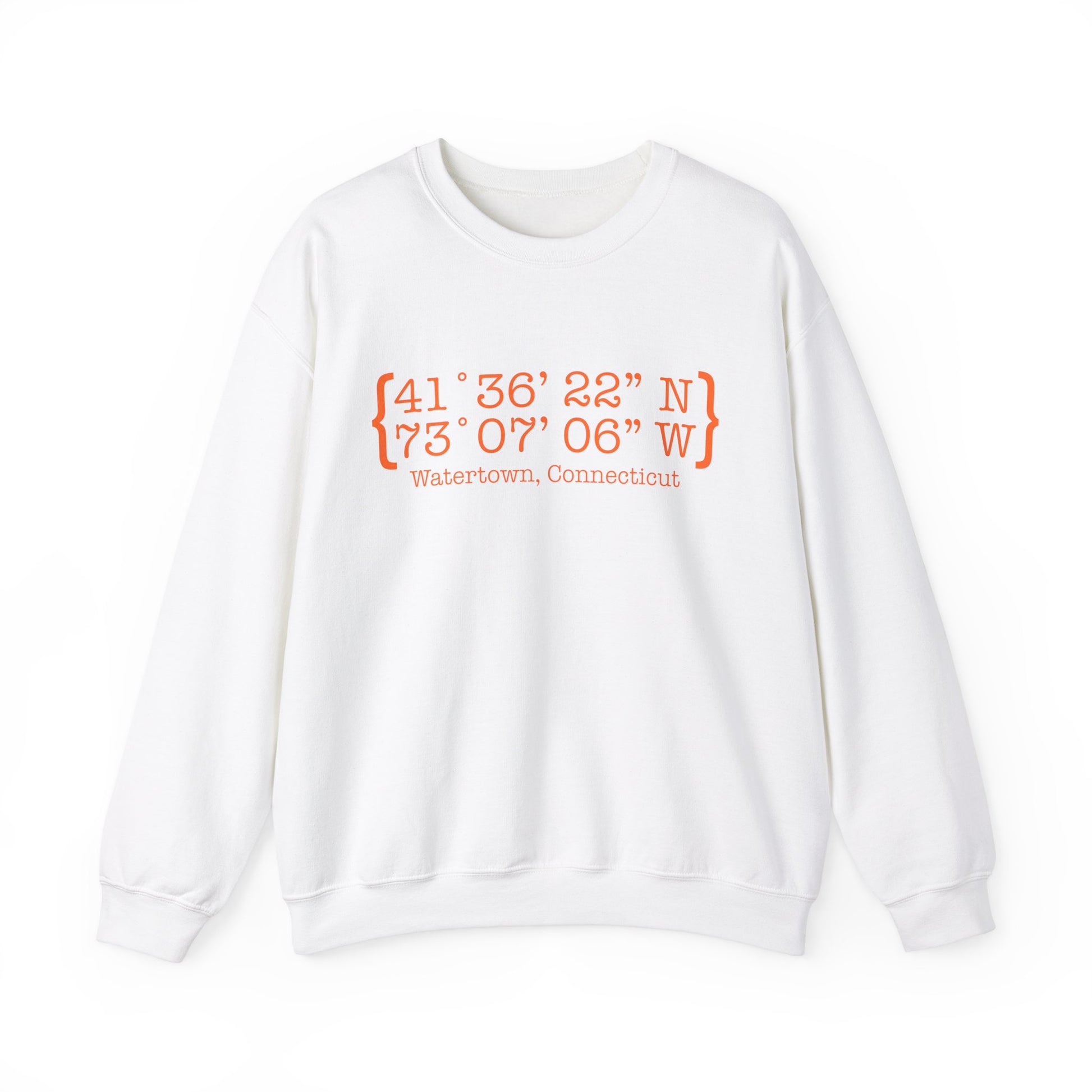 Watertown Coordinates // Watertown Connecticut unisex sweatshirts   // finding connecticut