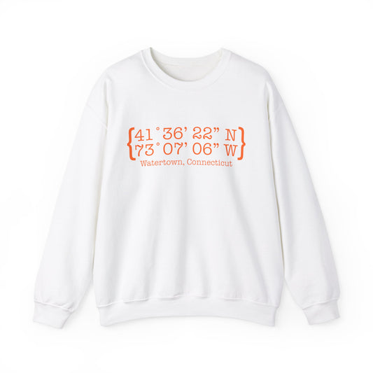 Watertown Coordinates // Watertown Connecticut unisex sweatshirts   // finding connecticut
