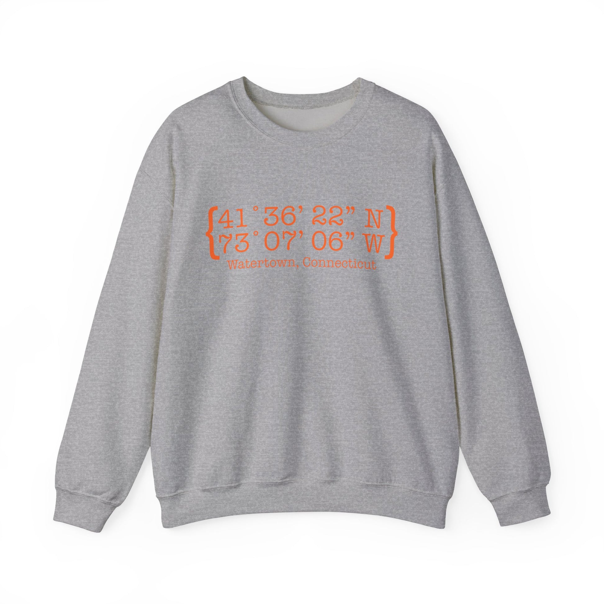 Watertown Coordinates // Watertown Connecticut unisex sweatshirts   // finding connecticut