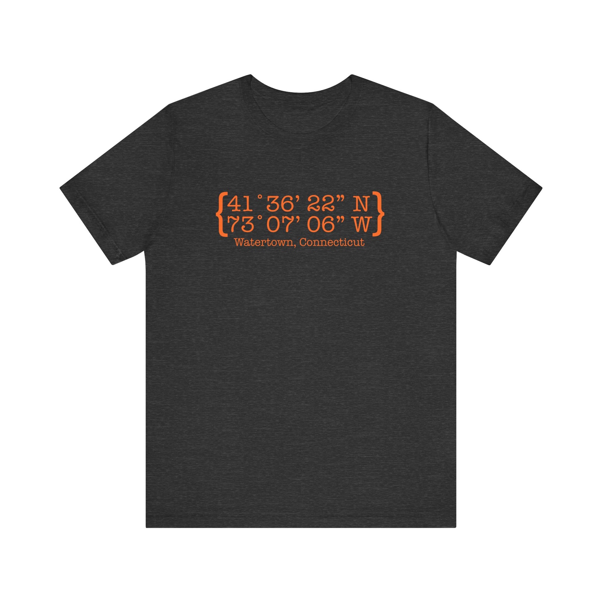 Watertown Coordinates // Watertown Connecticut unisex t shirts  // finding connecticut