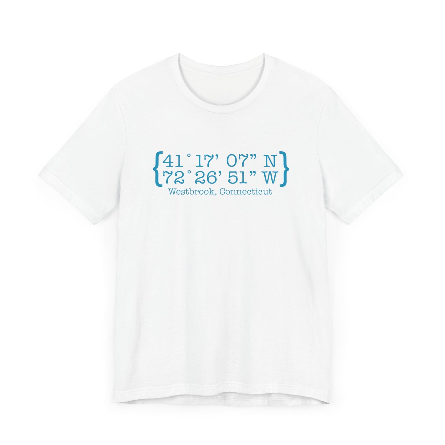 Westbrook Coordinates // Westbrook connecticut t shirt /// finding connecticut