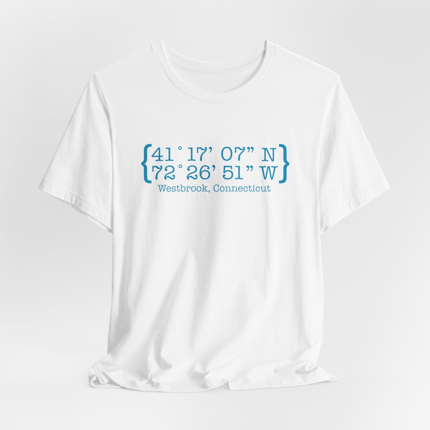 Westbrook Coordinates // Westbrook connecticut t shirt /// finding connecticut