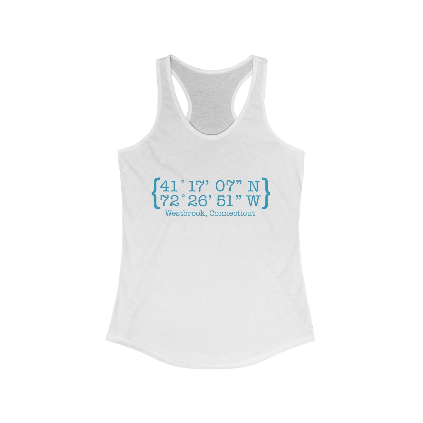 Westbrook Coordinates // Westbrook connecticut woman's tank top shirt /// finding connecticut