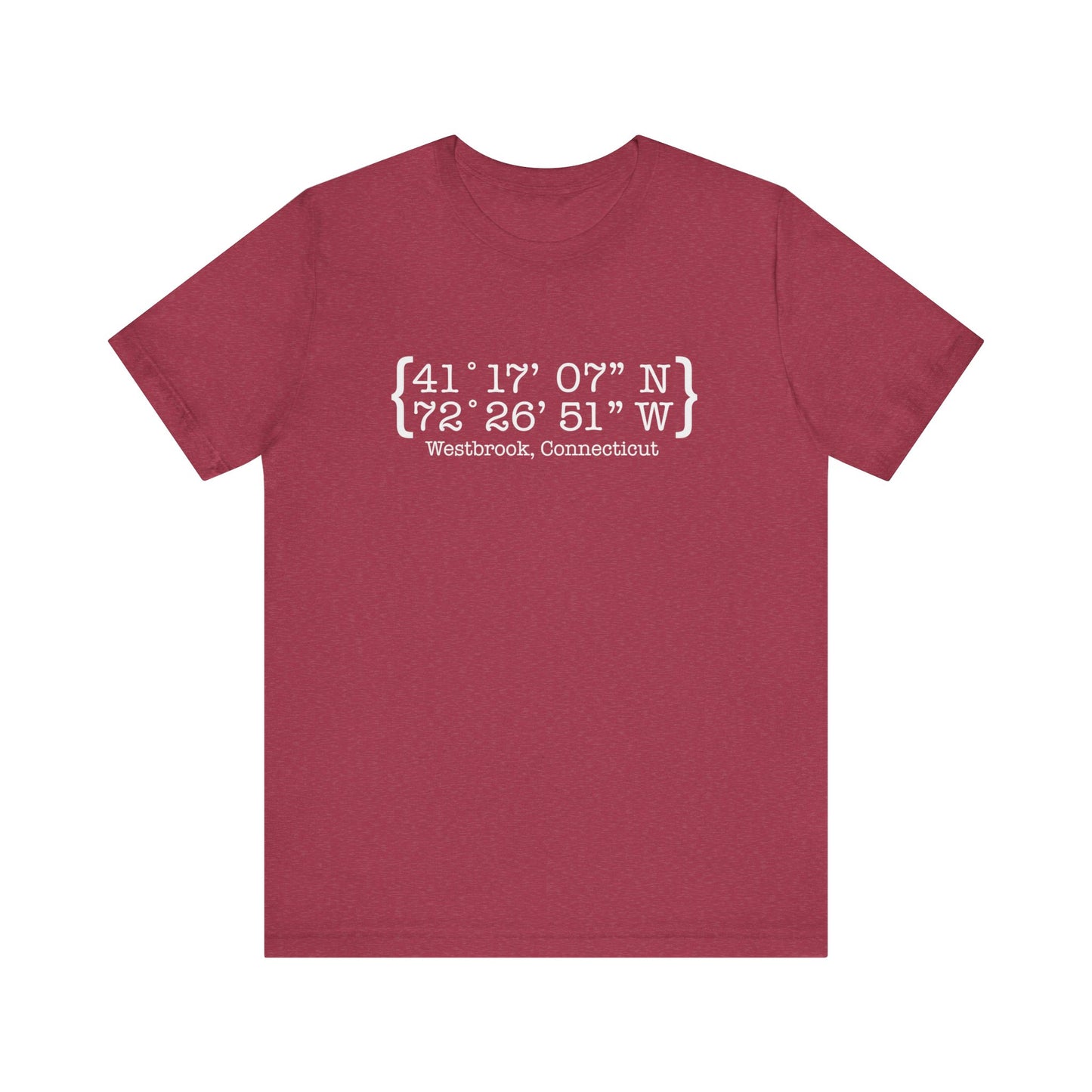 Westbrook Coordinates // Westbrook ct t shirt // finding connecticut
