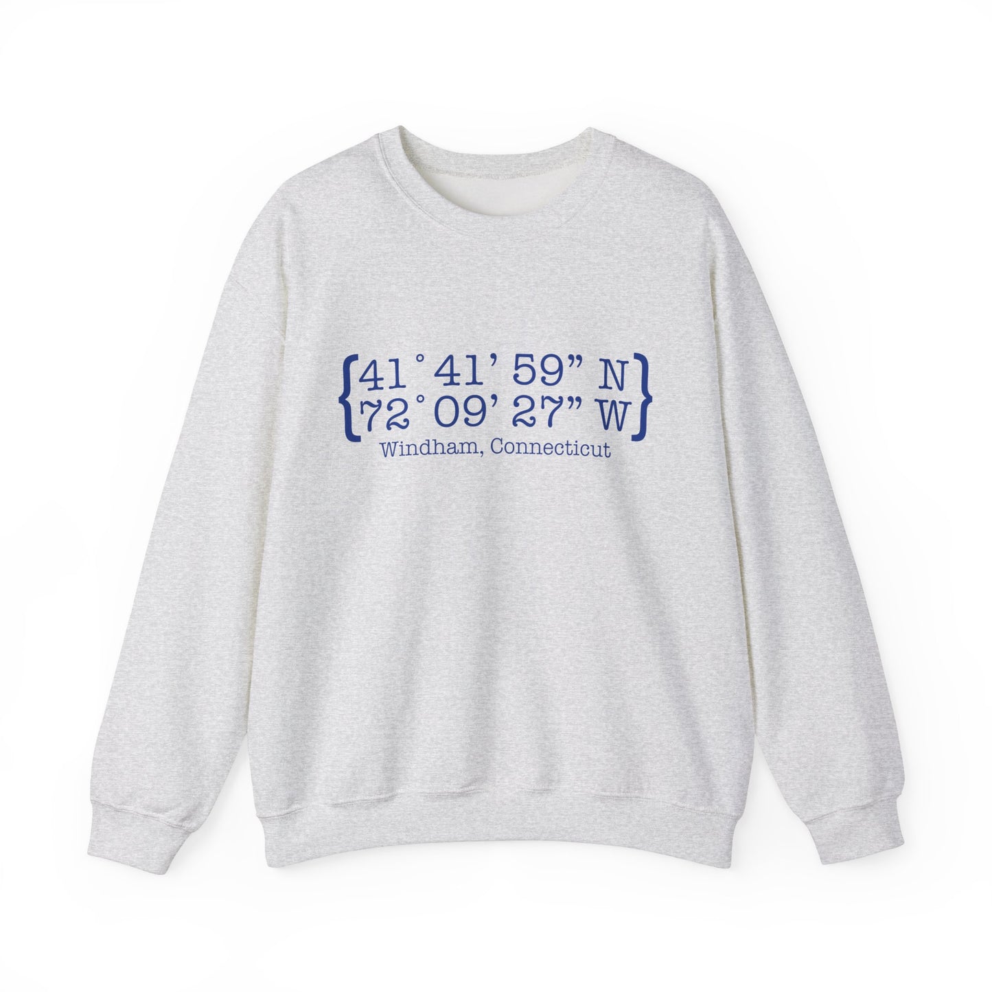 Windham Coordinates // windham connecticut unisex sweatshirt // finding connecticut