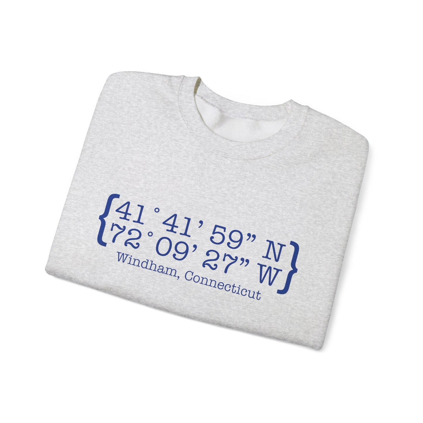 Windham Coordinates // windham connecticut unisex sweatshirt // finding connecticut