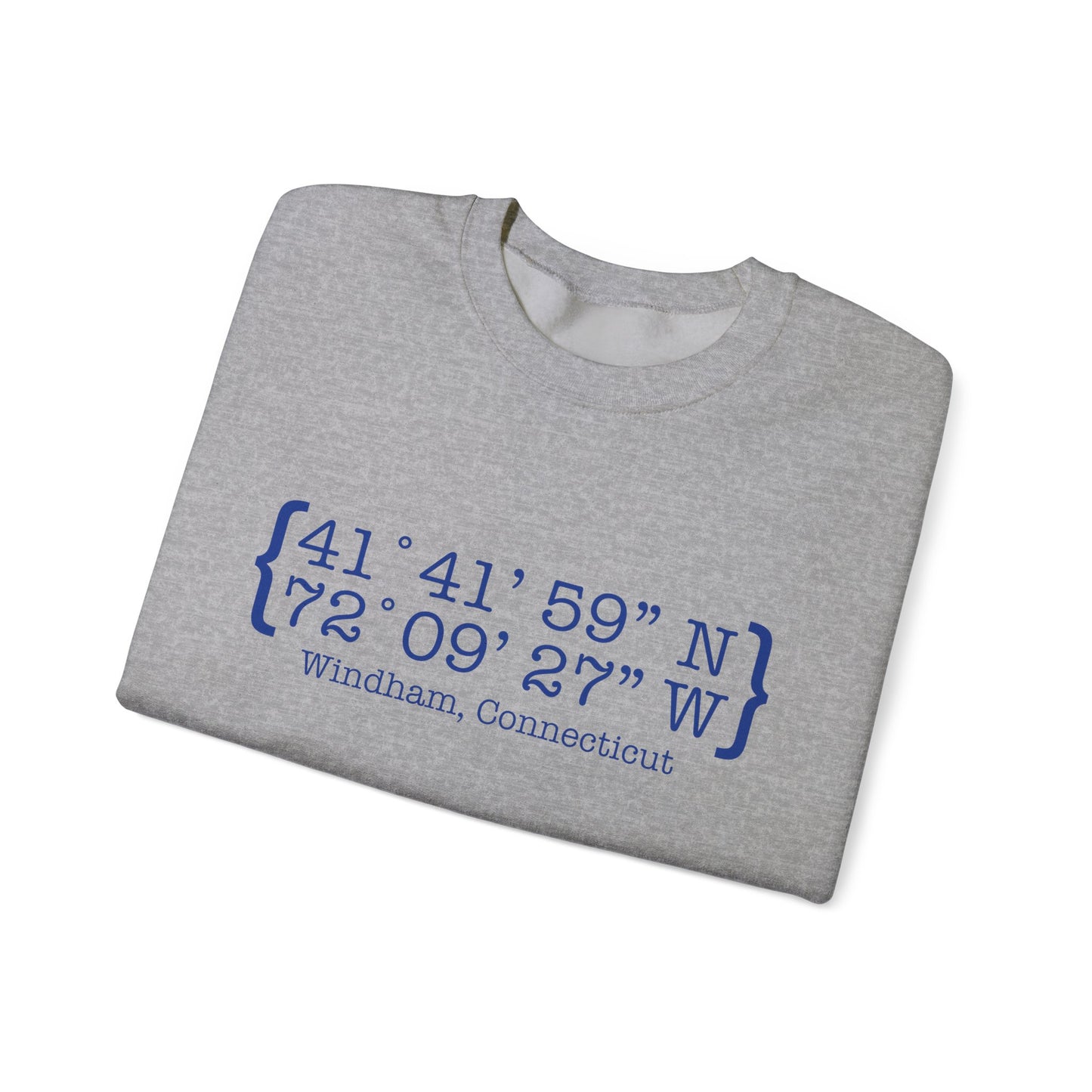 Windham Coordinates // windham connecticut unisex sweatshirt // finding connecticut