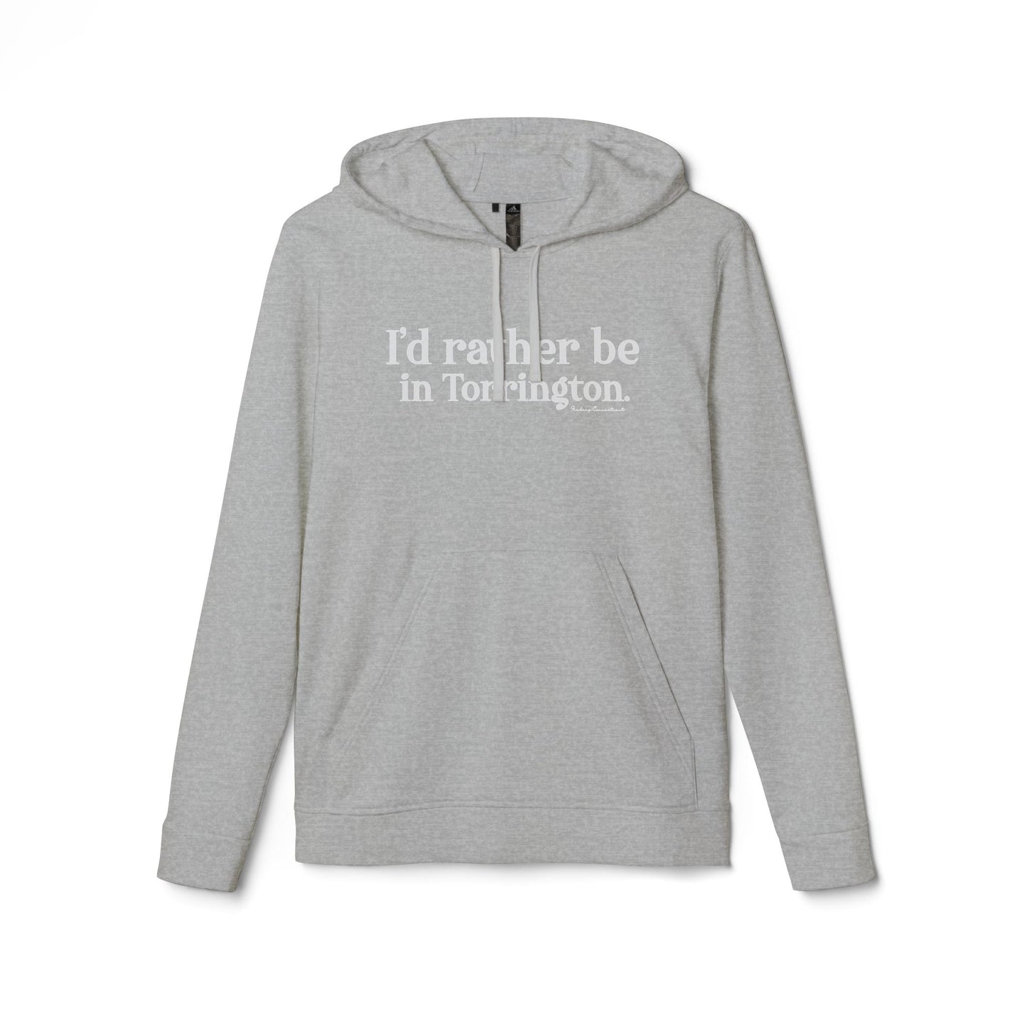 i'd rather be in torrington // torrington CT adidas hoodie sweatshirt // finding connecticut