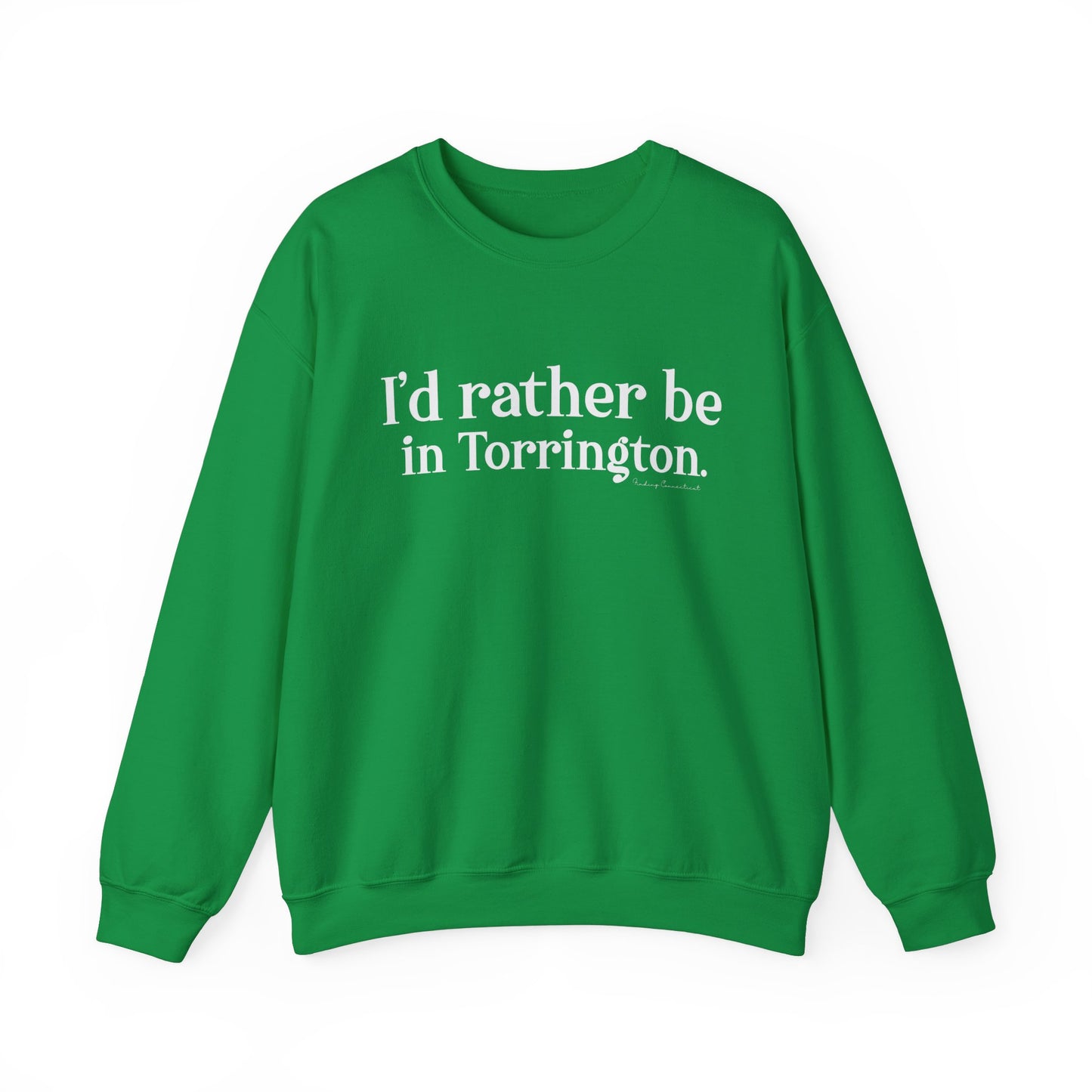 i'd rather be in torrington // torrington CT sweatshirt // finding connecticut