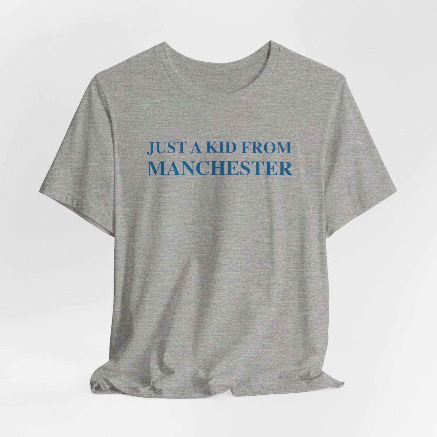 just a kid from Manchester // Manchester connecticut unisex t shirt // finding connecticut