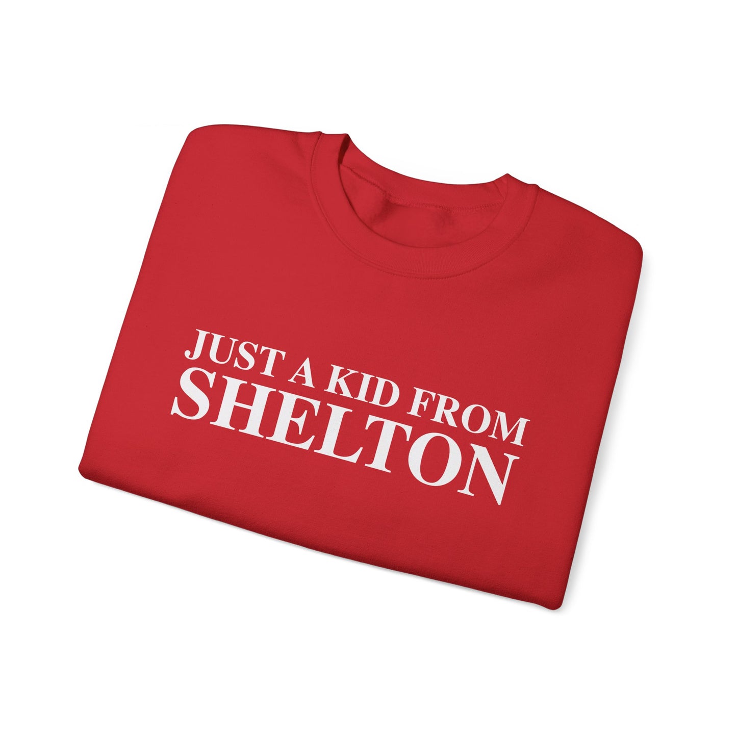 just a kid from Shelton // shelton CT unisex sweatshirt // finding connecticut