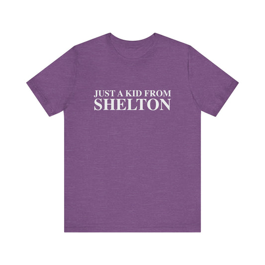 just a kid from Shelton // shelton CT unisex t shirt  // finding connecticut