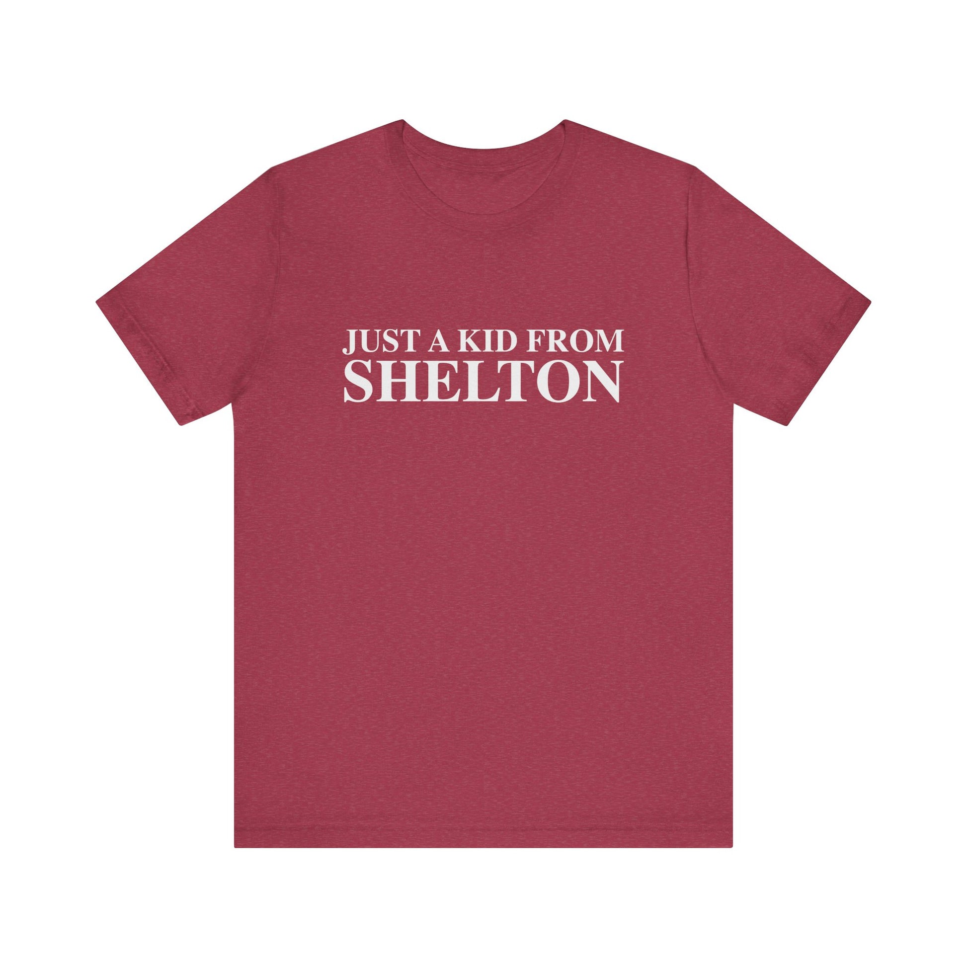just a kid from Shelton // shelton CT unisex t shirt  // finding connecticut