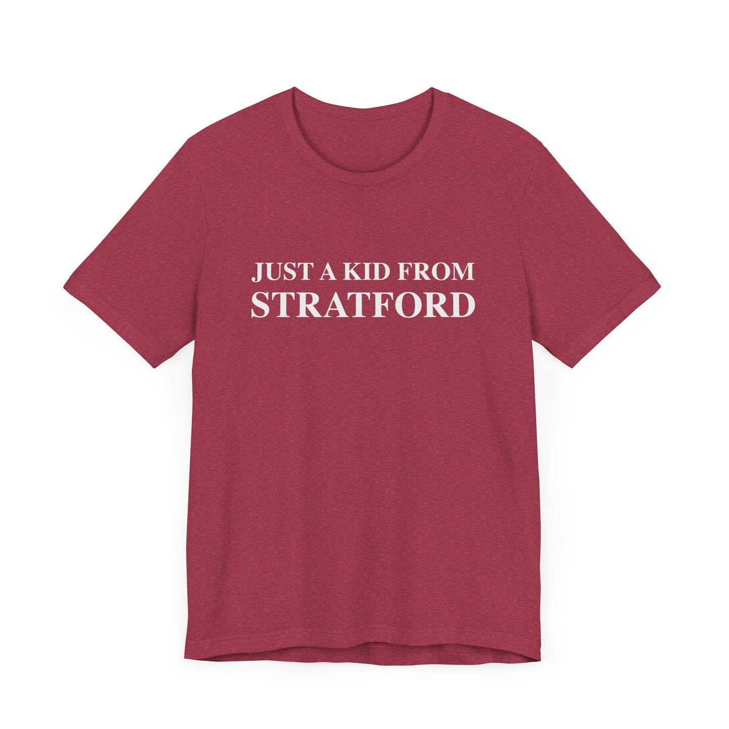just a kid from Stratford // Stratford ct unisex t shirt // finding connecticut
