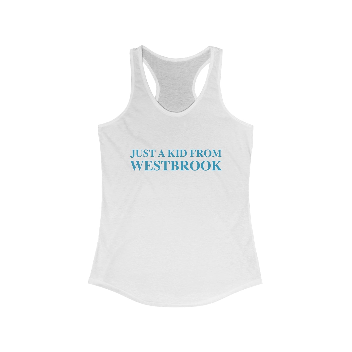 just a kid from Westbrook // Westbrook connecticut woman's tank top shirt // finding Connecticut
