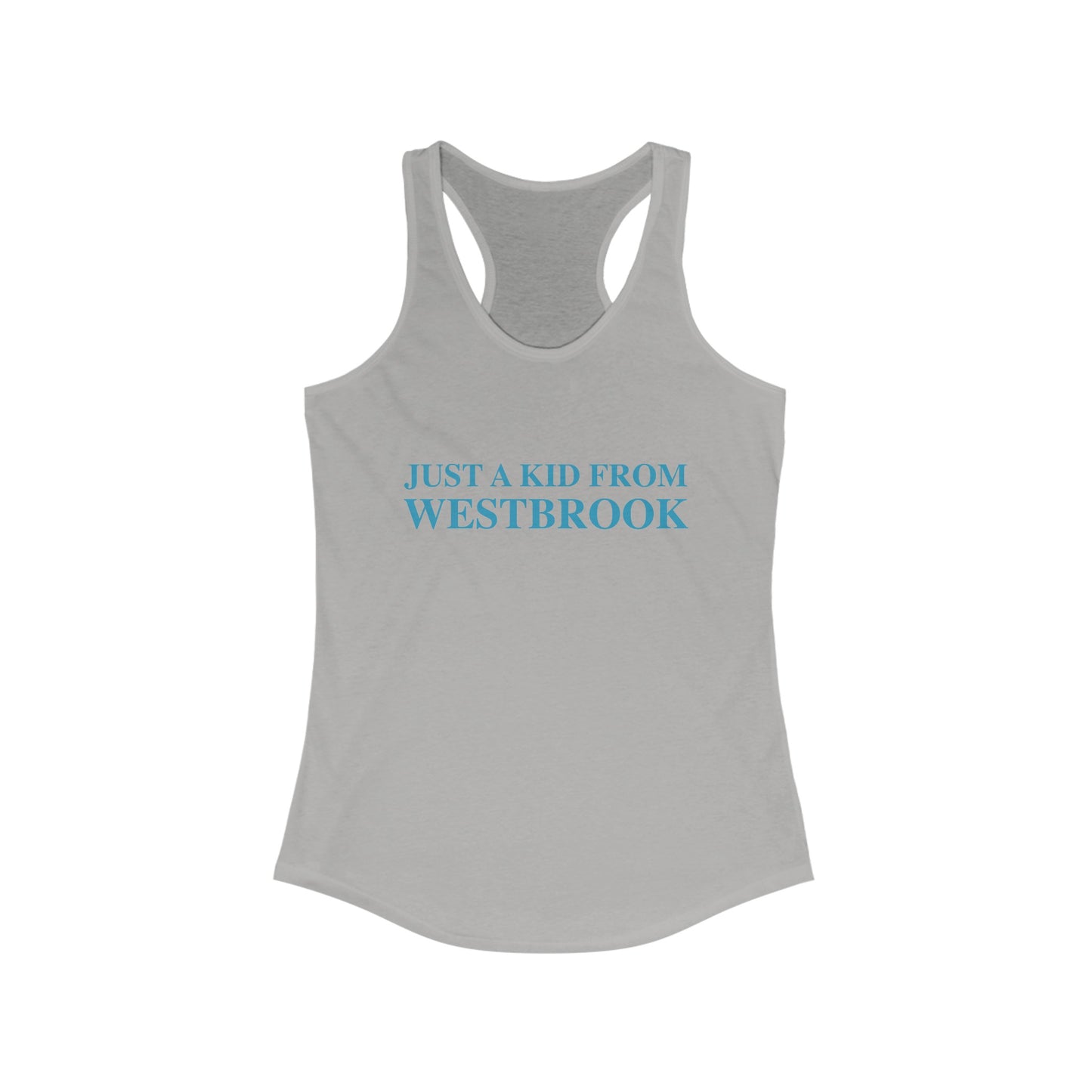 just a kid from Westbrook // Westbrook connecticut woman's tank top shirt // finding Connecticut