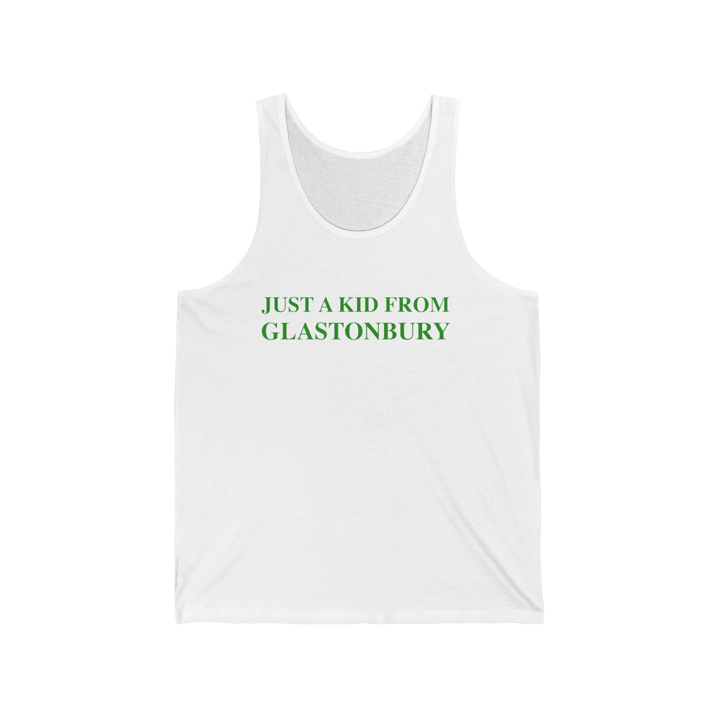 just a kid from glastonbury // glastonbury Connecticut unisex tank top shirts // finding connecticut