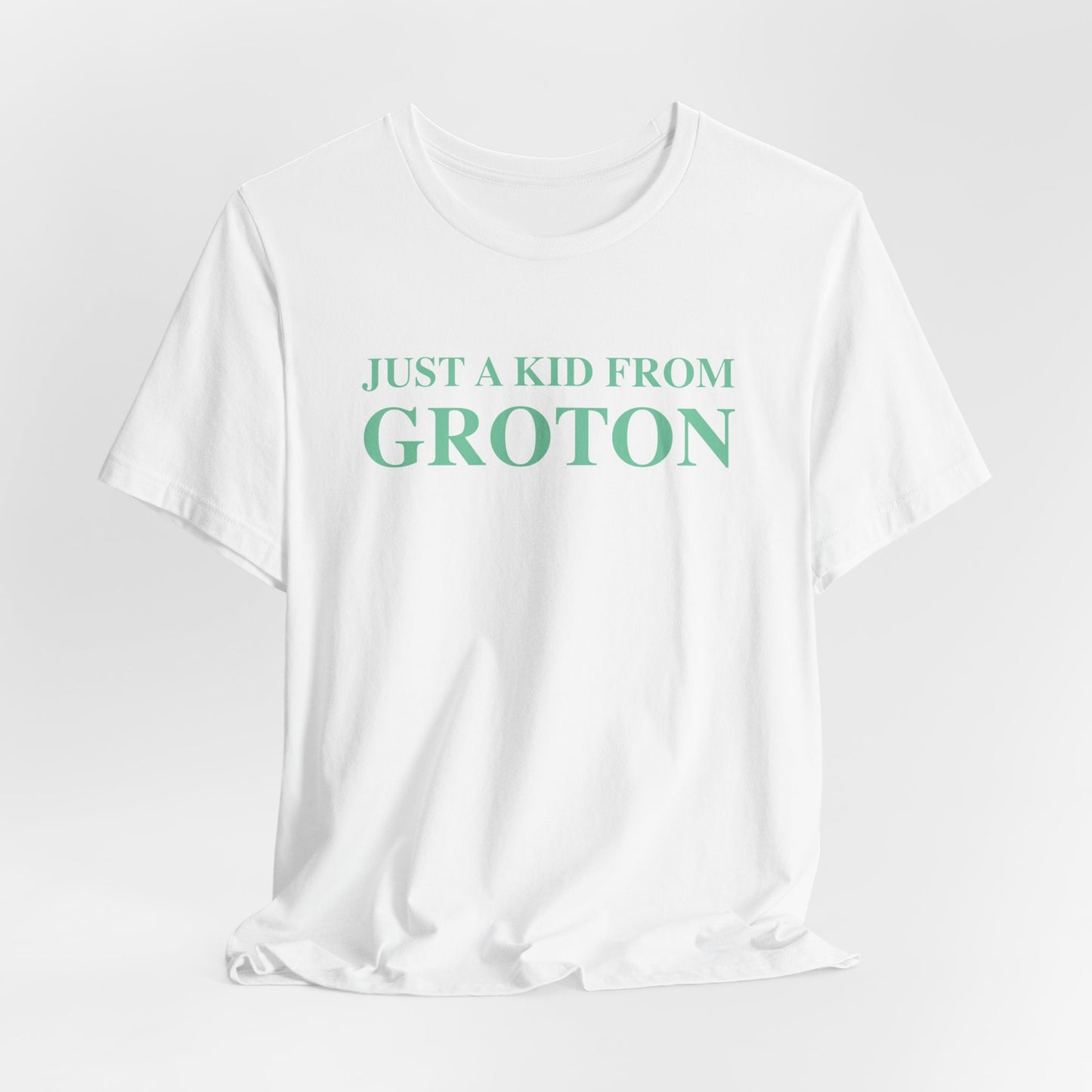 just a kid from groton // groton connecticut unisex t shirts x // finding connecticut