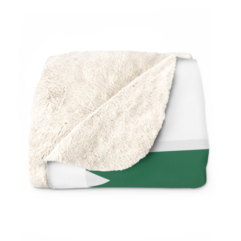 Vintage Merritt Parkway Exit 34 Sign Sherpa Fleece Blanket