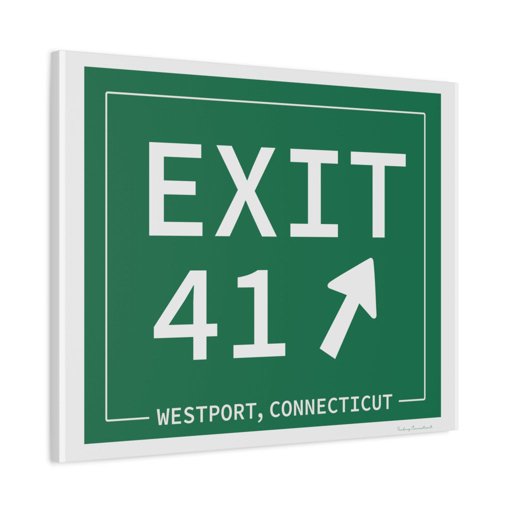 merritt parkway exit 41 art decor - Westport Connecticut gifts and merch by Finidng connecticut