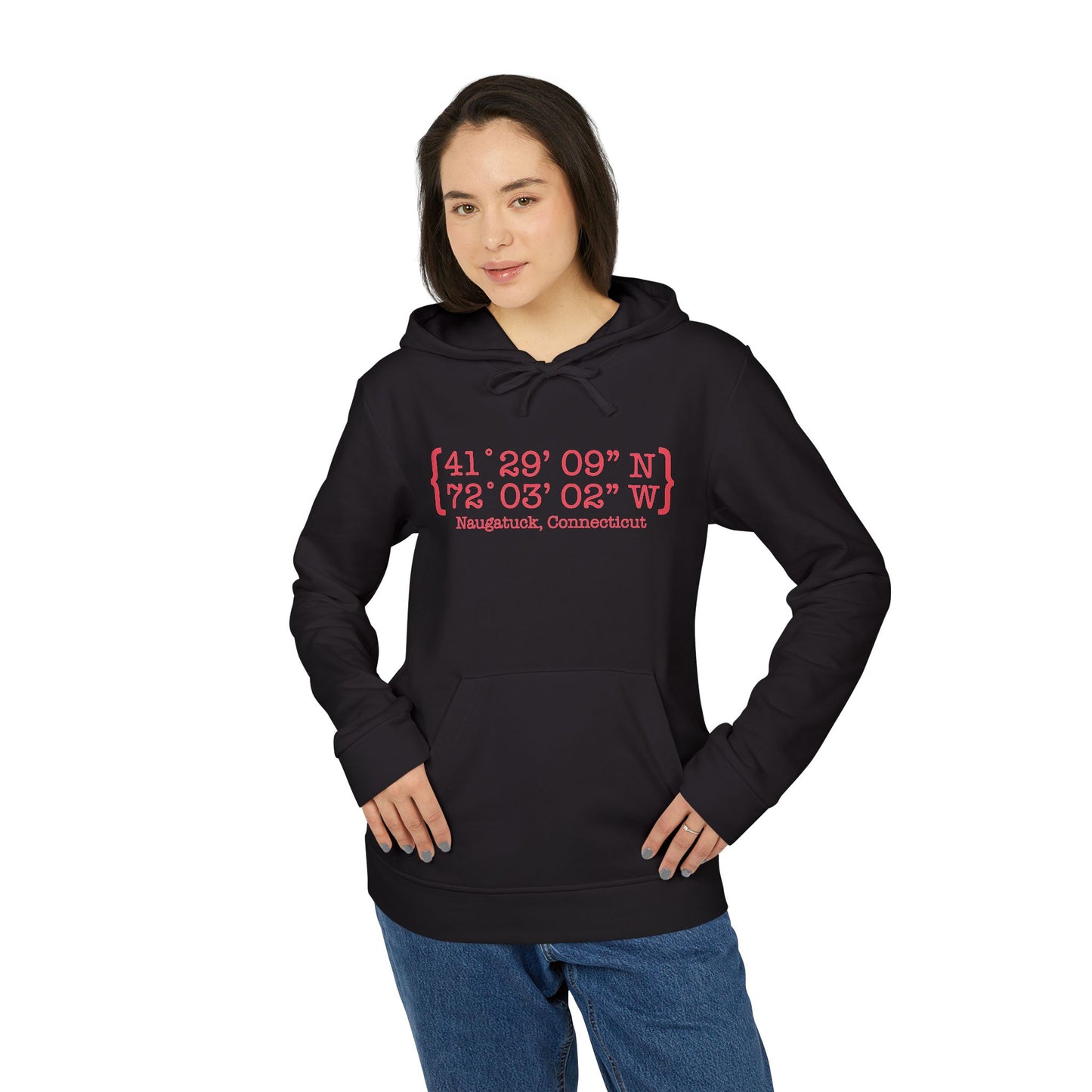 naugatuck coordinates // naugatuck connecticut unisex hoodie sweatshirts // finding connecticut