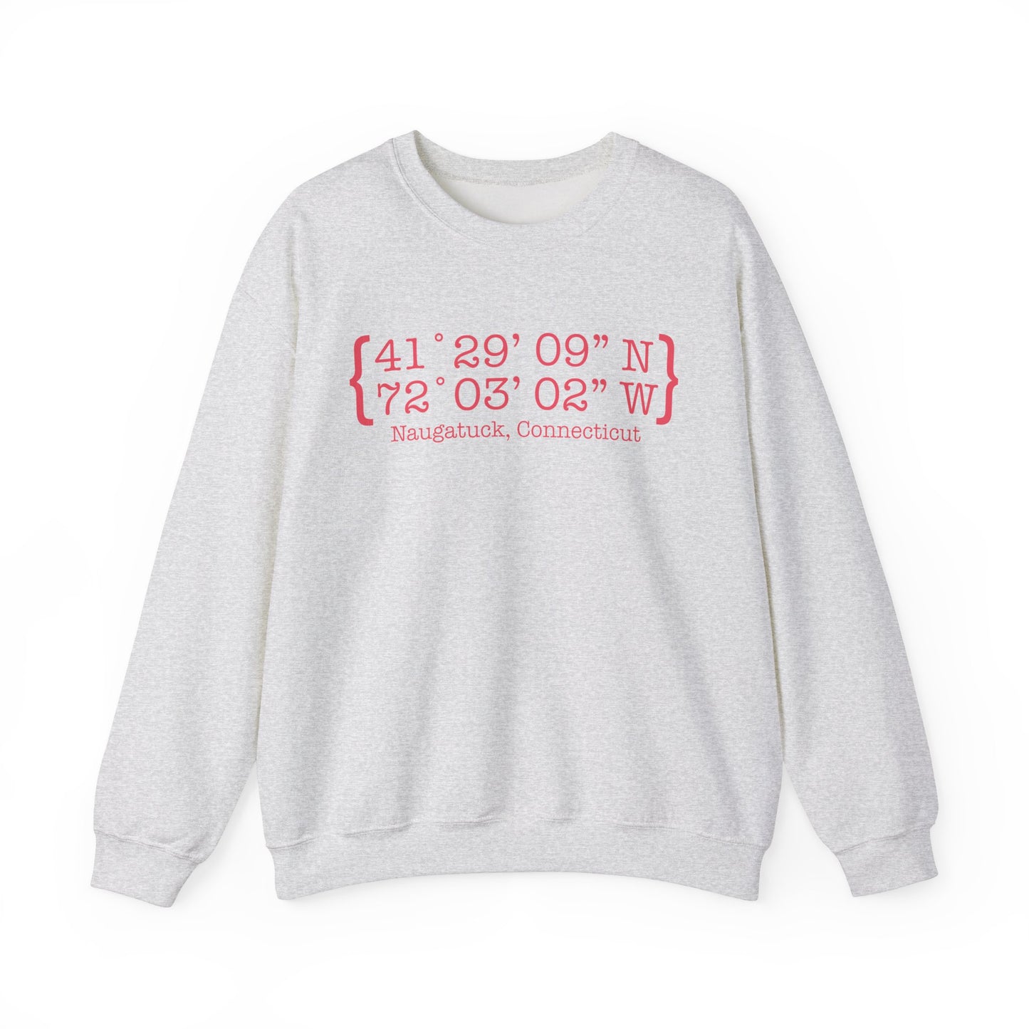 naugatuck coordinates // naugatuck connecticut unisex sweatshirts // finding connecticut