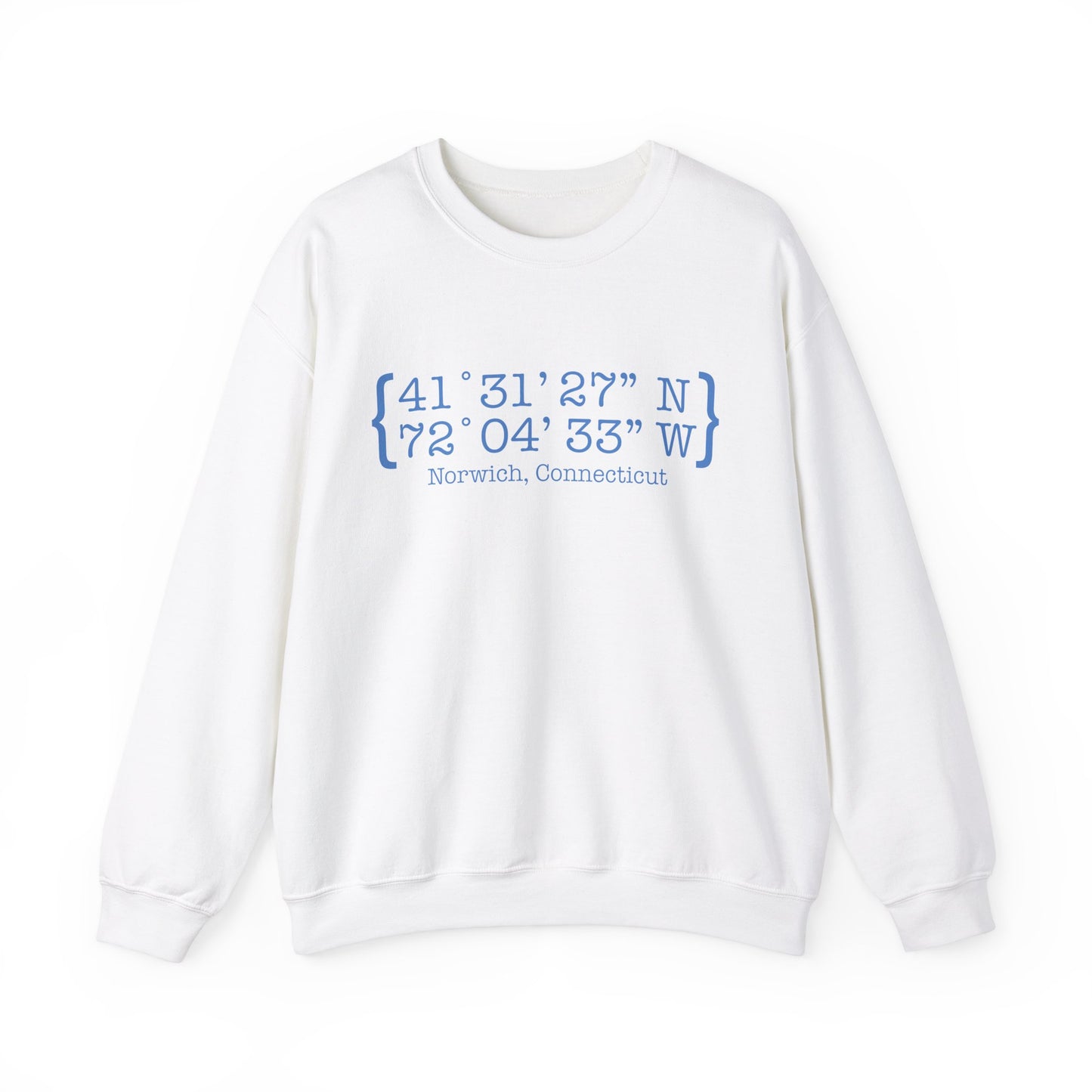 norwich Coordinates // norwich connecticut unisex sweatshirt // finding connecticut