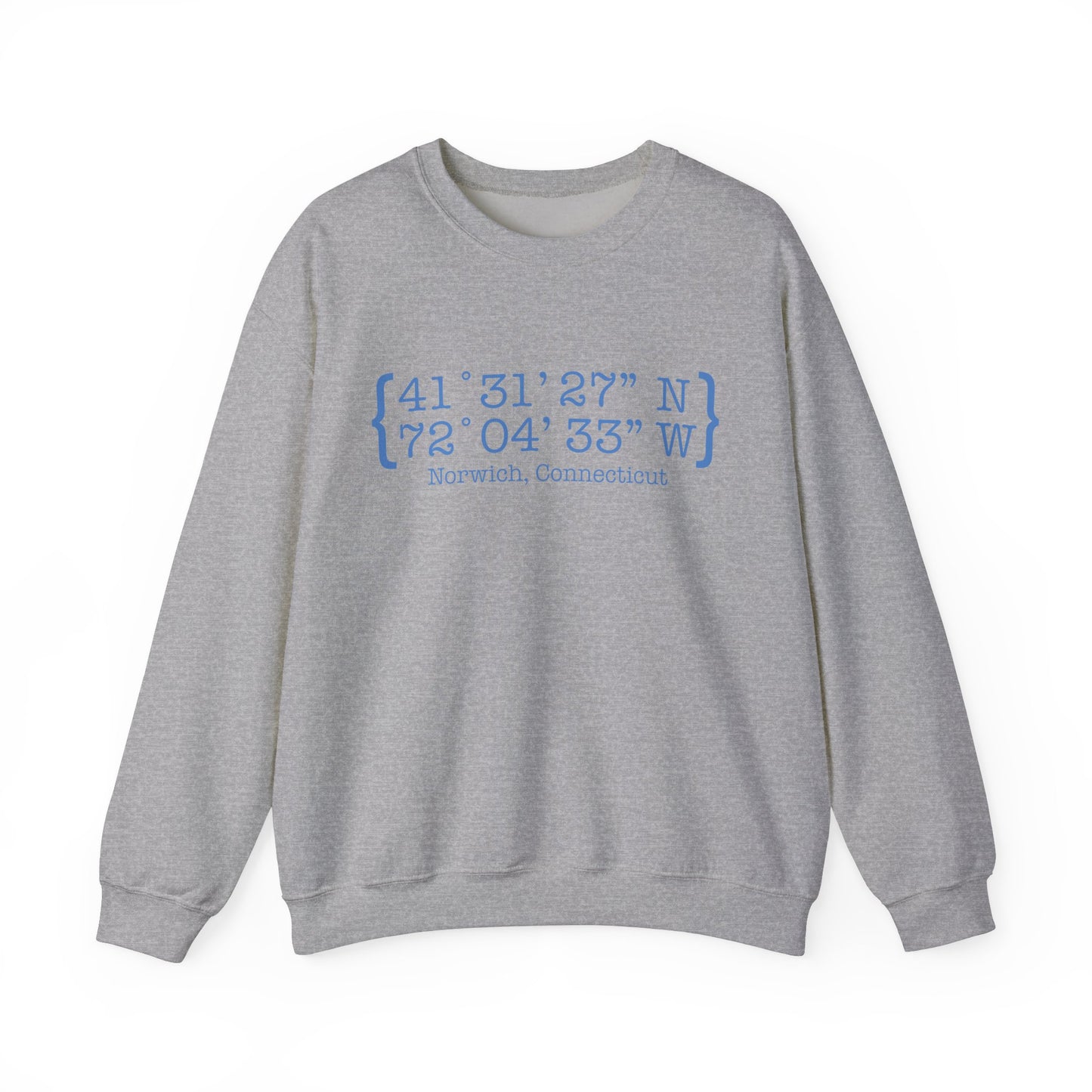norwich Coordinates // norwich connecticut unisex sweatshirt // finding connecticut